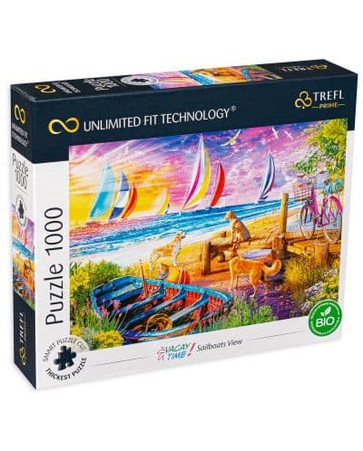 Пъзел Trefl от 1000 части - Край лодките
