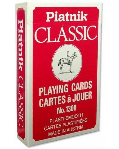 Карти за игра Piatnik 1302, цвят червени