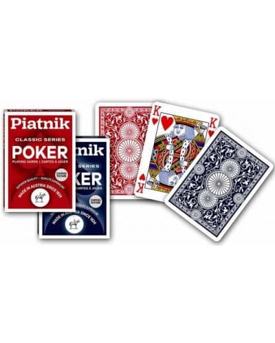 Карти за игра Piatnik - Poker classic Series, червени