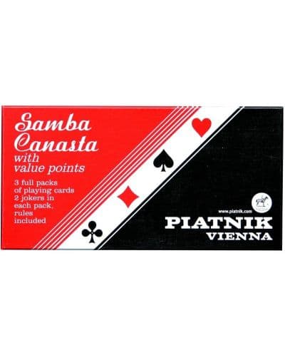 Карти за игра Piatnik - Samba Canasta, 3 тестета