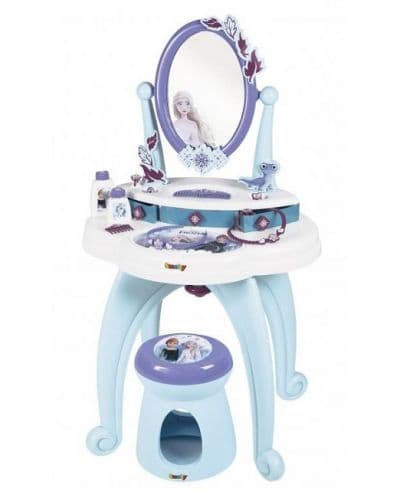 Тоалетка за разкрасяване Smoby - Frozen, 2 в1