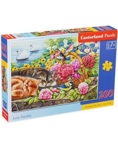Пъзел Castorland от 200 части - Мързелив уикенд
