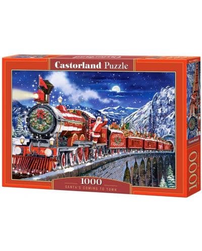 Пъзел Castorland от 1000 части - Дядо Коледа пристига