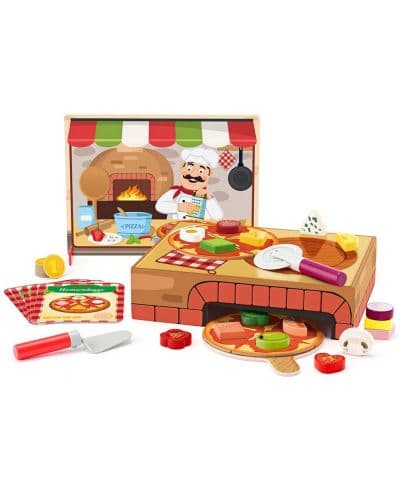 Игрален комплект Woodyland - Пицарията на Карло