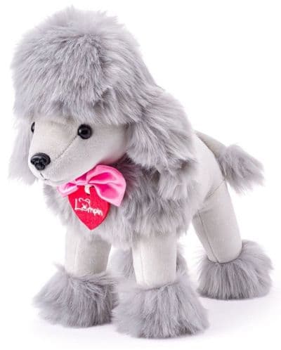 Плюшена играчка Lumpin - Пуделът Лили, 25 cm, сив