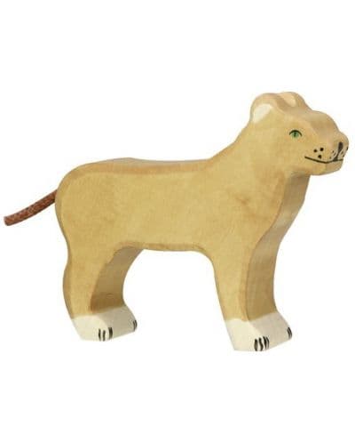 Дървена фигурка Holztiger - Лъвица