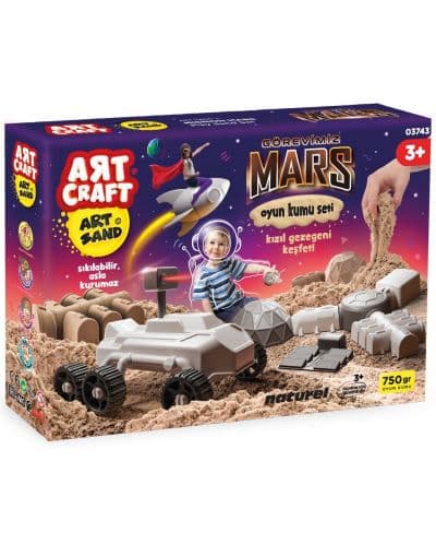 Комплект с кинетичен пясък Art Craft - Марс