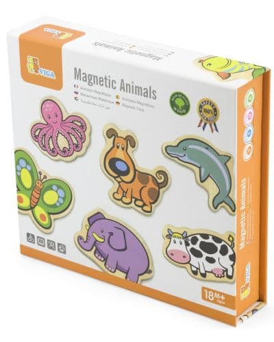 Игрален комплект Viga - Магнитни животни