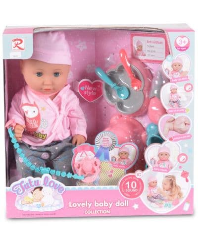 Пишкаща кукла Moni Toys - 36 cm, асортимент