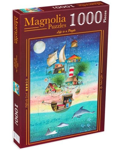 Пъзел Magnolia от 1000 части - Магичен кораб в морето