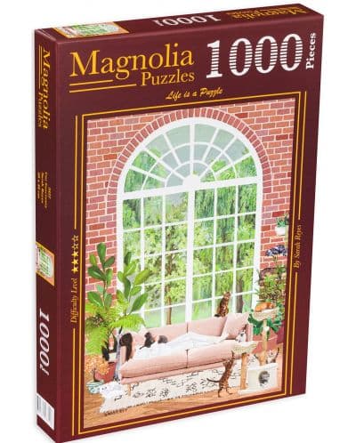 Пъзел Magnolia от 1000 части - Котешка идилия
