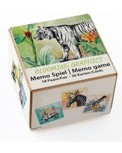 Мемори игра Gespaensterwald - Графики на цветя и животни, 36 карти