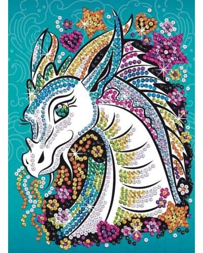 Творчески комплект Sequin Art - Изкуство с пайети, Дракон