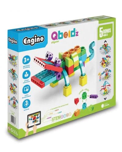 Конструктор 5 в 1 Engino Qboidz - Aлигатор