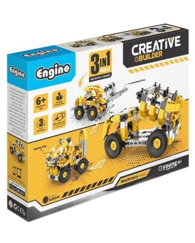 Конструктор 3 в 1 Engino Creative Builder - Колесен товарач