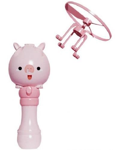 Детска играчка Raya Toys - Изстрелвачка за сапунени балони Прасе