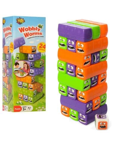 Детска игра Raya Toys - Дженга, кула от червеи