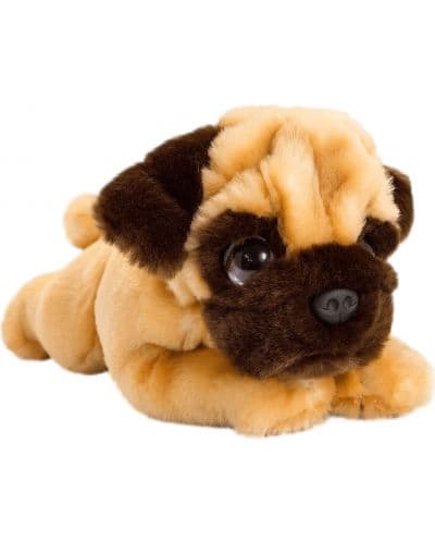 Плюшена играчка Keel Toys - Мопс, легнал, 25 cm