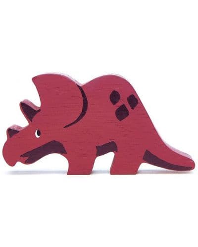Дървена фигурка Tender Leaf Toys - Трицератопс