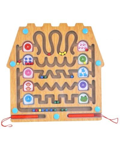 Лабиринт с топчета и магнитни писалки за графомоторика Acool Toy