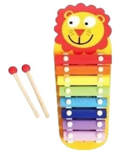 Дървен музикален инструмент Acool Toy - Ксилофон с лъв