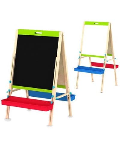 Дървена дъска за писане Acool Toy - Статив, двустранна