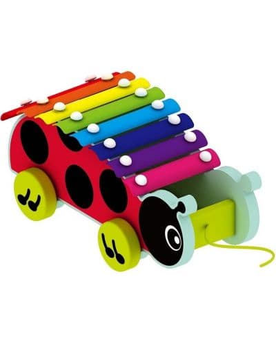 Дървен ксилофон с колелца Acool Toy - Калинка