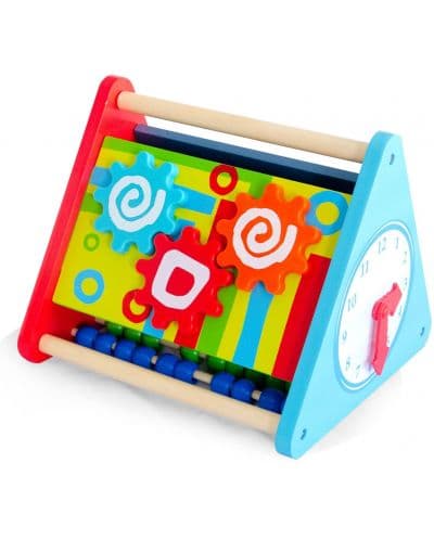 Многофункционална дървена играчка Acool Toy - С триъгълна форма