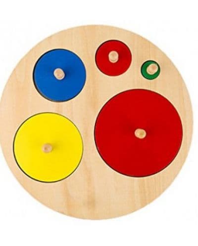 Дървен пъзел Smart Baby - Кръгове с различна големина