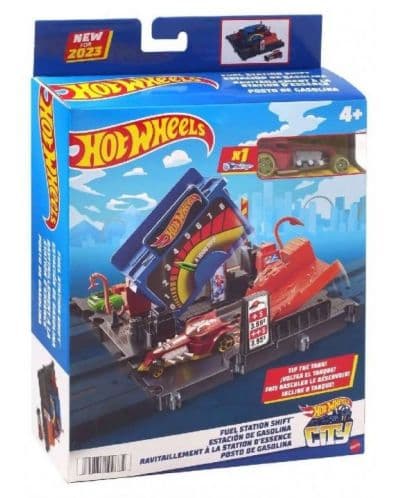 Писта Hot Wheels City exporer - Бензиностанция с количка