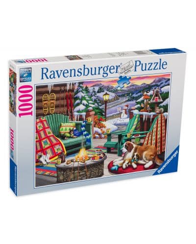 Пъзел Ravensburger от 1000 части - Ски ваканция