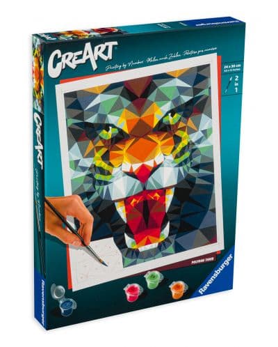 Комплект за рисуване по номера Ravensburger CreArt - Тигър