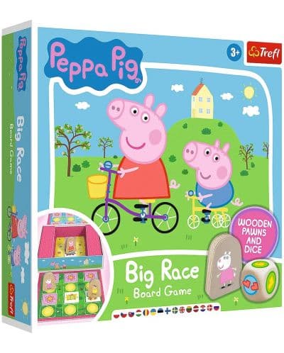 Настолна игра Big Race Peppa Pig - детска