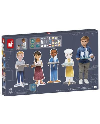 Игрален комплект Janod - Един ден в ресторанта