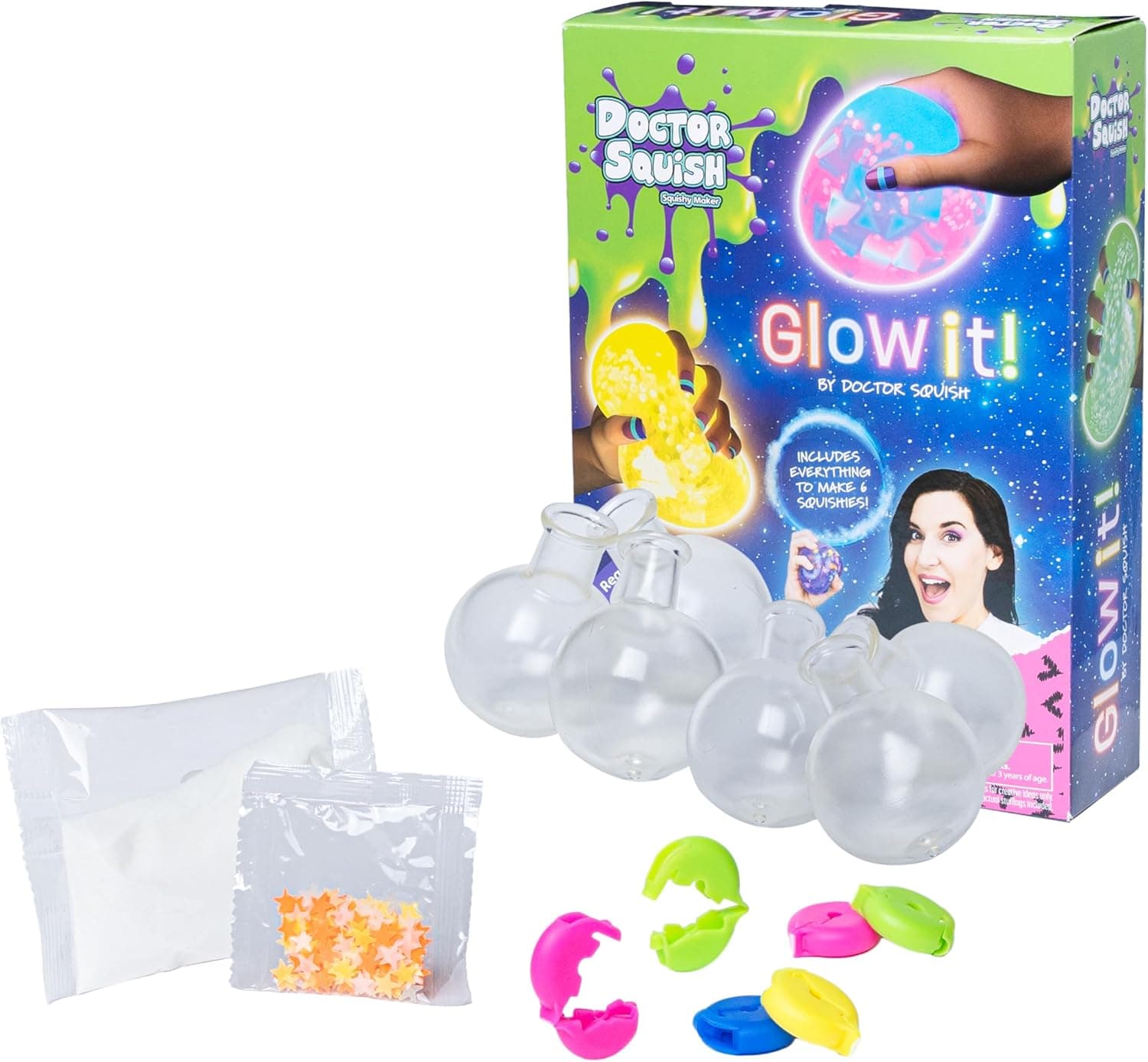 Doctor Squish Станция за Създаване на Скуиши Балони Glow it!