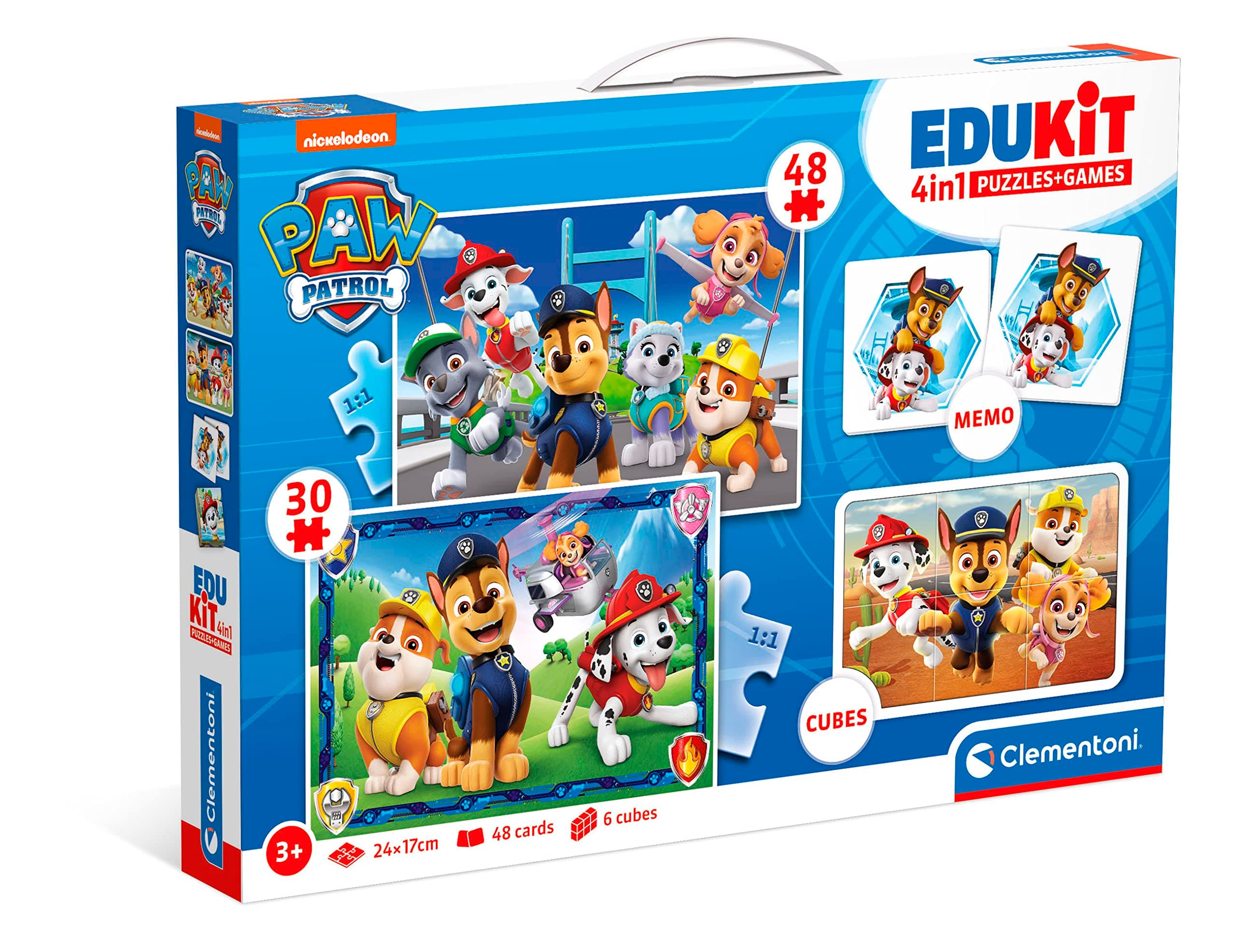 CLEMENTONI EDUKIT 4 в 1 Пъзел + Игри Paw Patrol