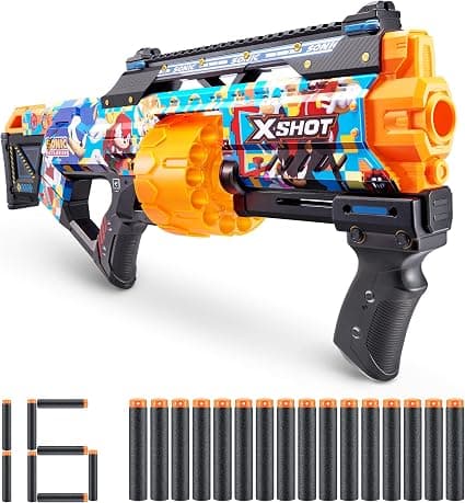 X Shot Sonic Бластер с 16 Меки Стрели Last stand