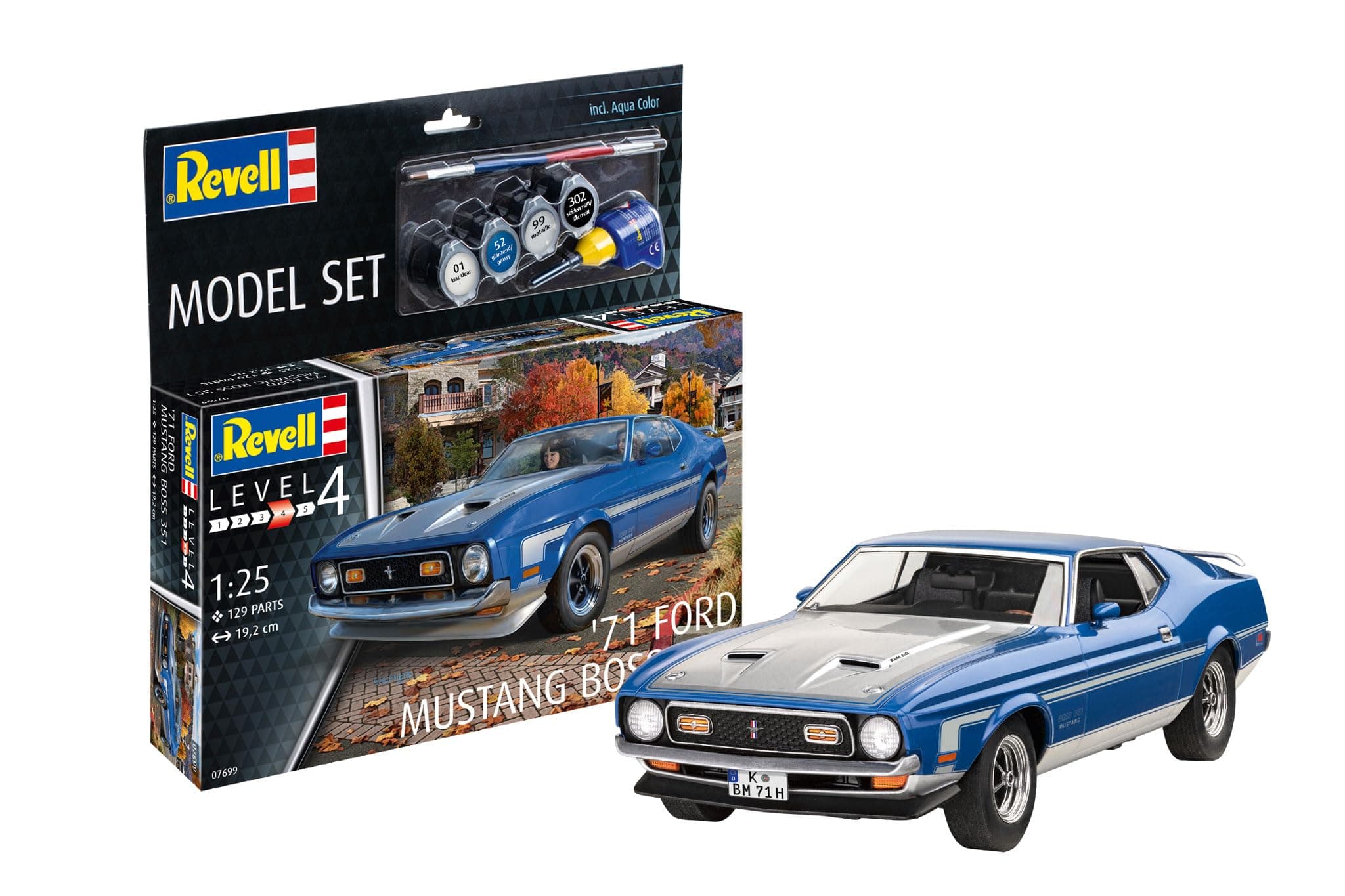 Revell '71 Mustang Boss 351 Model Set 1:25