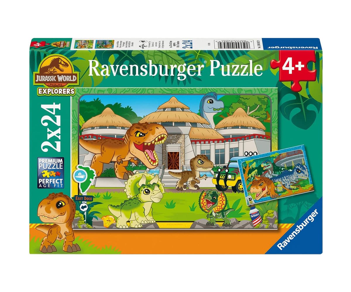Пъзел Ravensburger 2x24 ел. - Джурасик свят