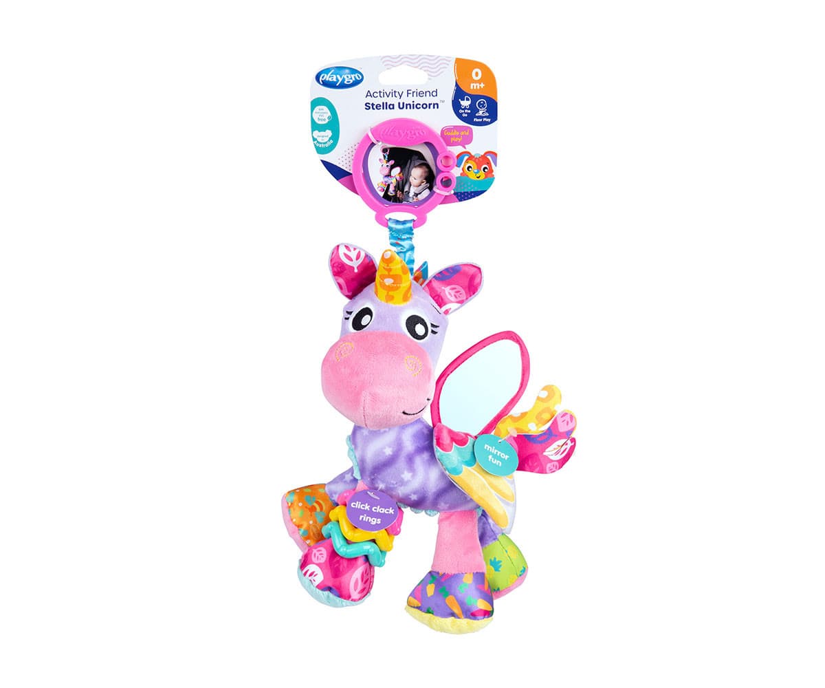 Playgro - Активна играчка Еднорог Rerfesh, 0м+