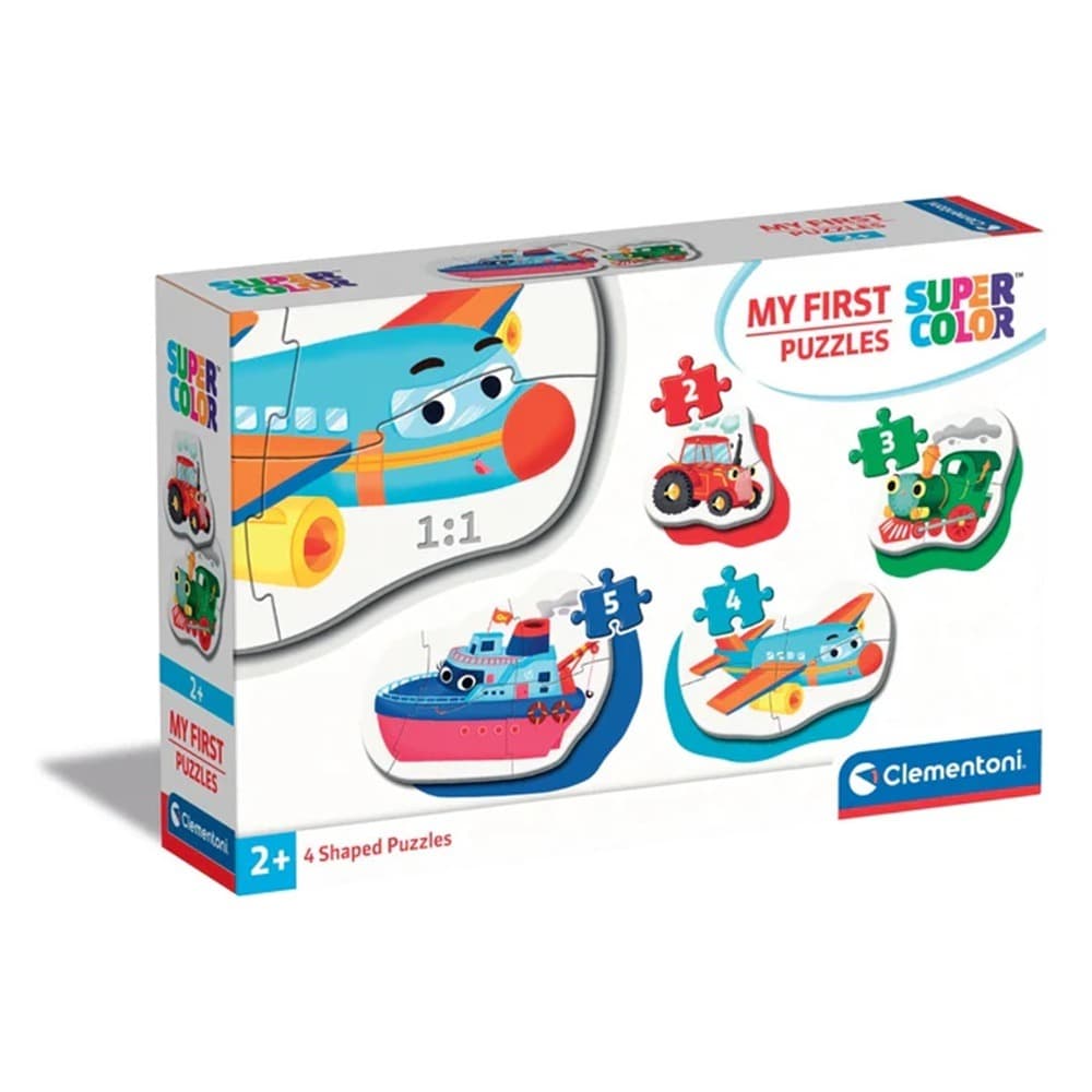 CLEMENTONI 2+3+4+5 ч. Пъзел My First Puzzle Превозни средства