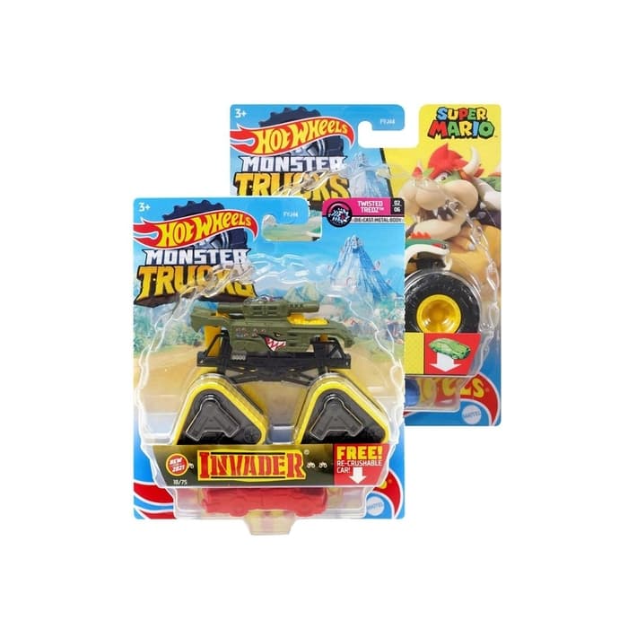 HOT WHEELS Голямо бъги Monster Trucks 1:64, количка, асортимент, 1 бр.