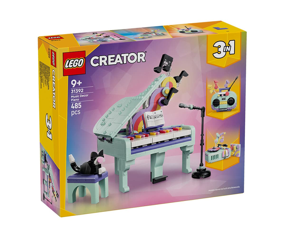 LEGO® Creator 31392 - Пиано с котка и музикална украса