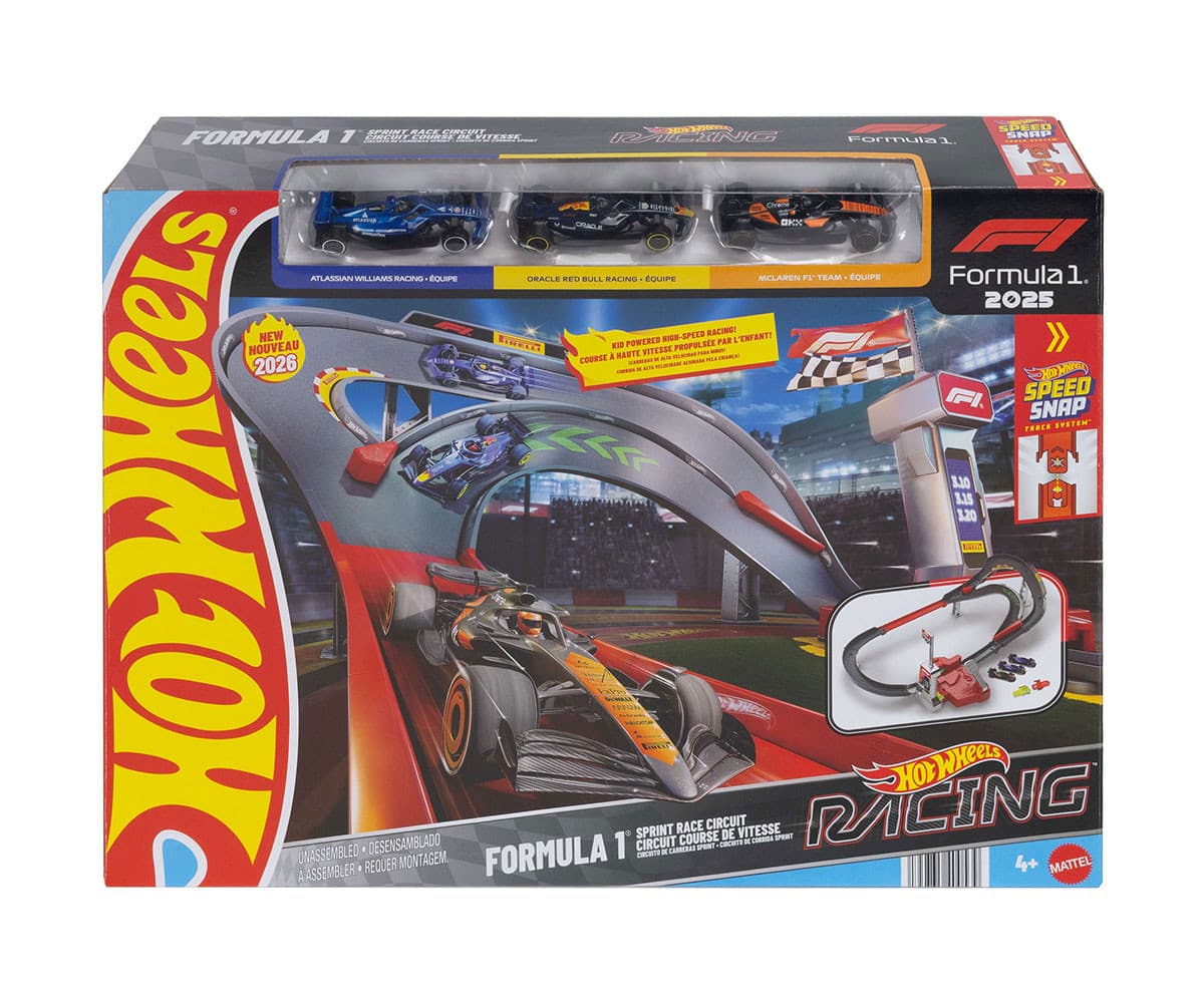 Hot Wheels Racing - Писта Спринт с 3 колички Формула 1