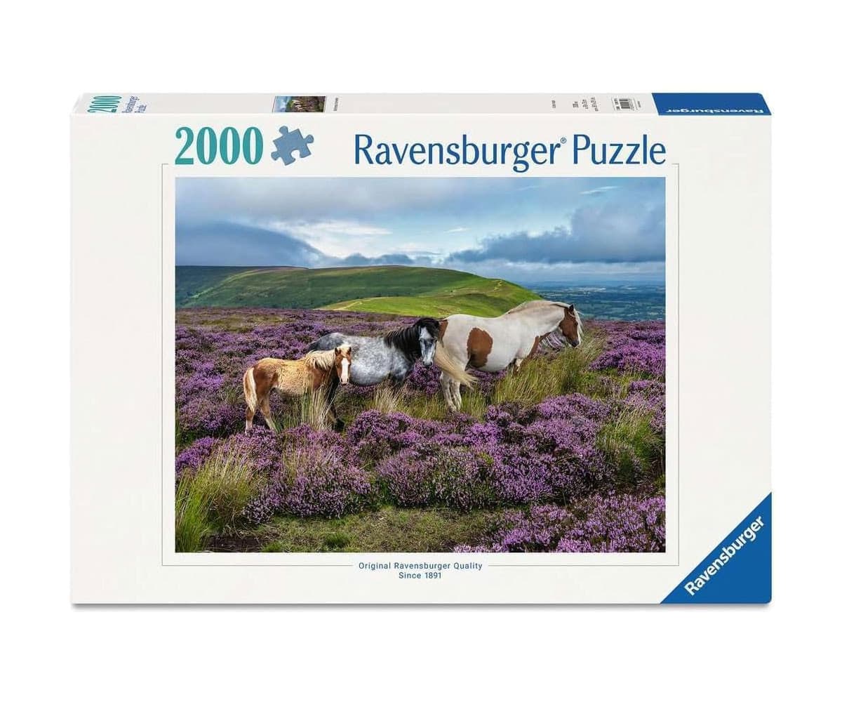 Ravensburger - Пъзел 2000 ел. - Диви коне сред Пирен