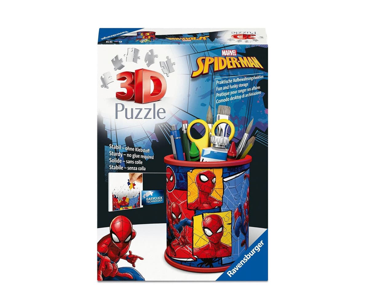 3D пъзел Ravensburger 54 ел. - Моливник: Спайдърмен