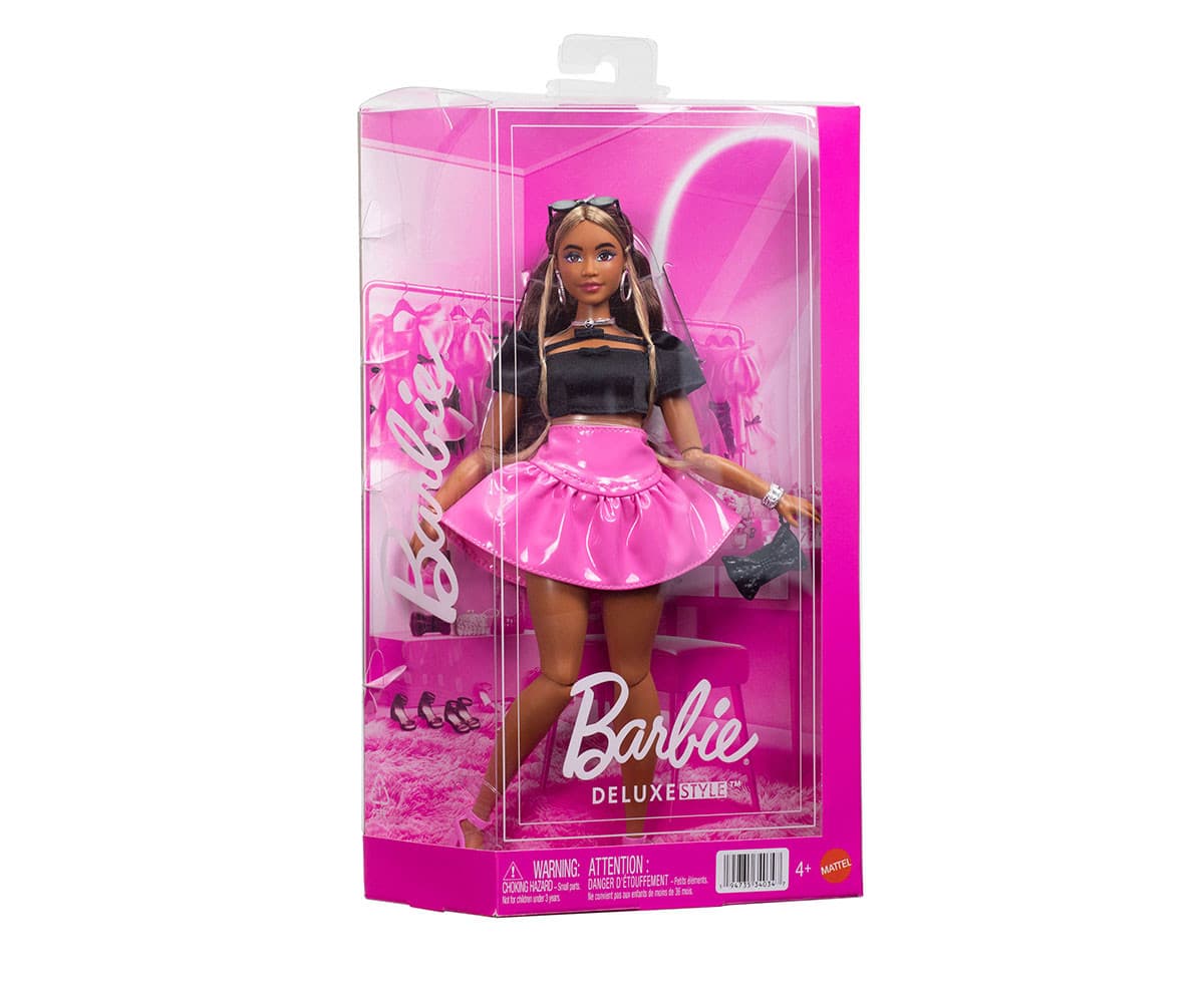 Кукла Barbie - Луксозен стил: С розова пола и черен топ