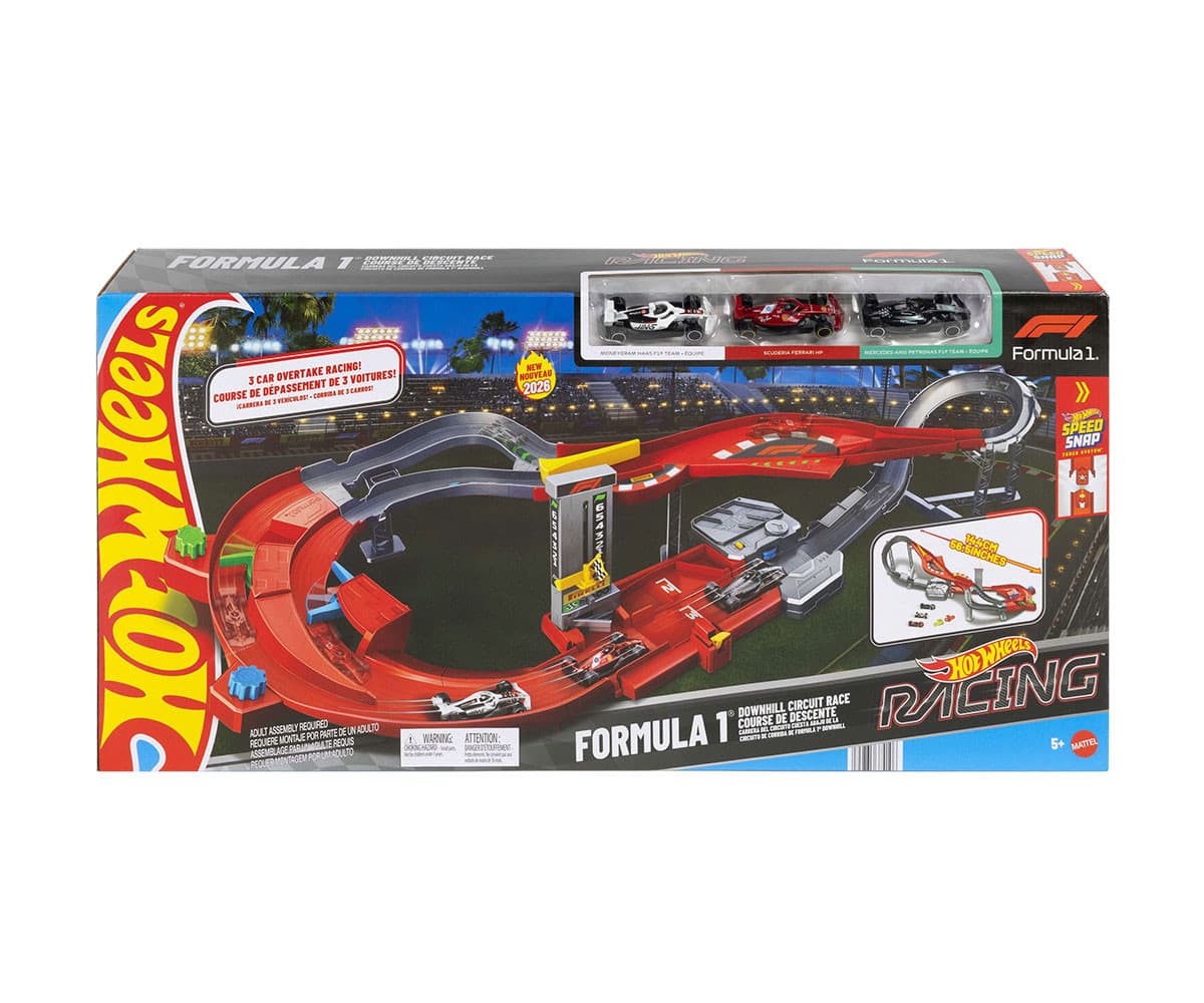 Hot Wheels Racing - Formula 1 състезателна писта с 3 колички