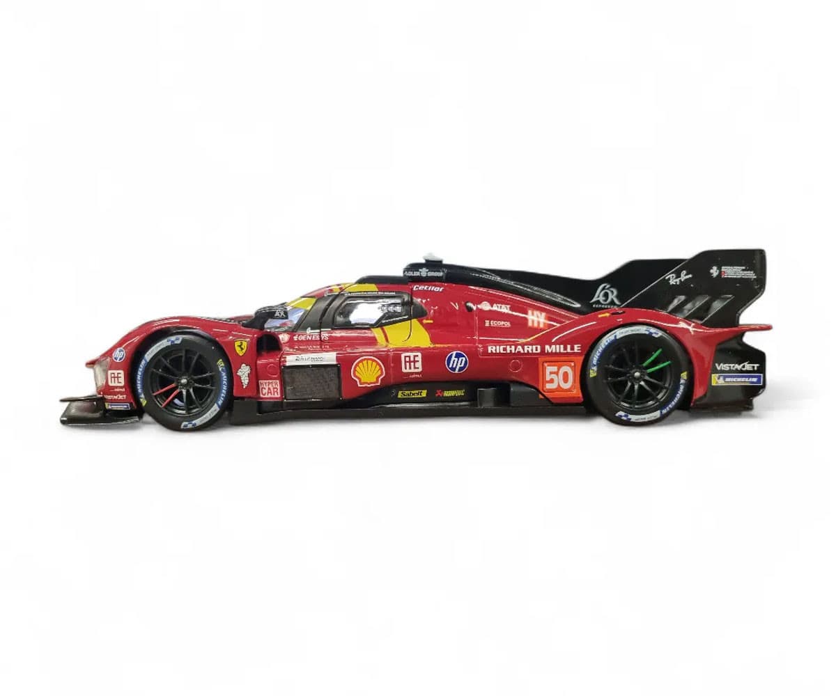 Bburago - модел на кола 1:24 - 499P (LeMans 2025), червен цвят #50