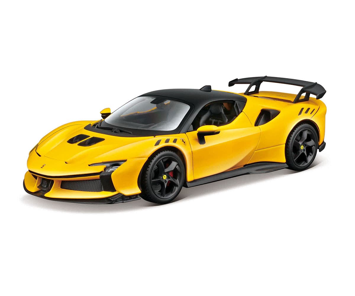 Bburago - модел на кола 1:24 - SF90 XX Stradale, жълт цвят